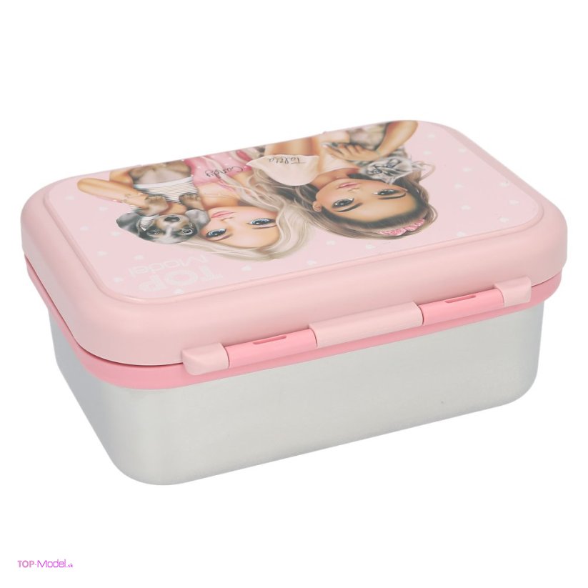 Desiatový box TOPModel nerezový PINK