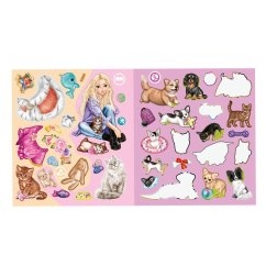 Kreatívny zošit Top Model Stickerworld  KITTY&DOGGY