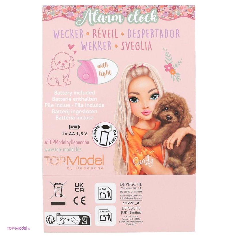 TOPModel budík FLORAL