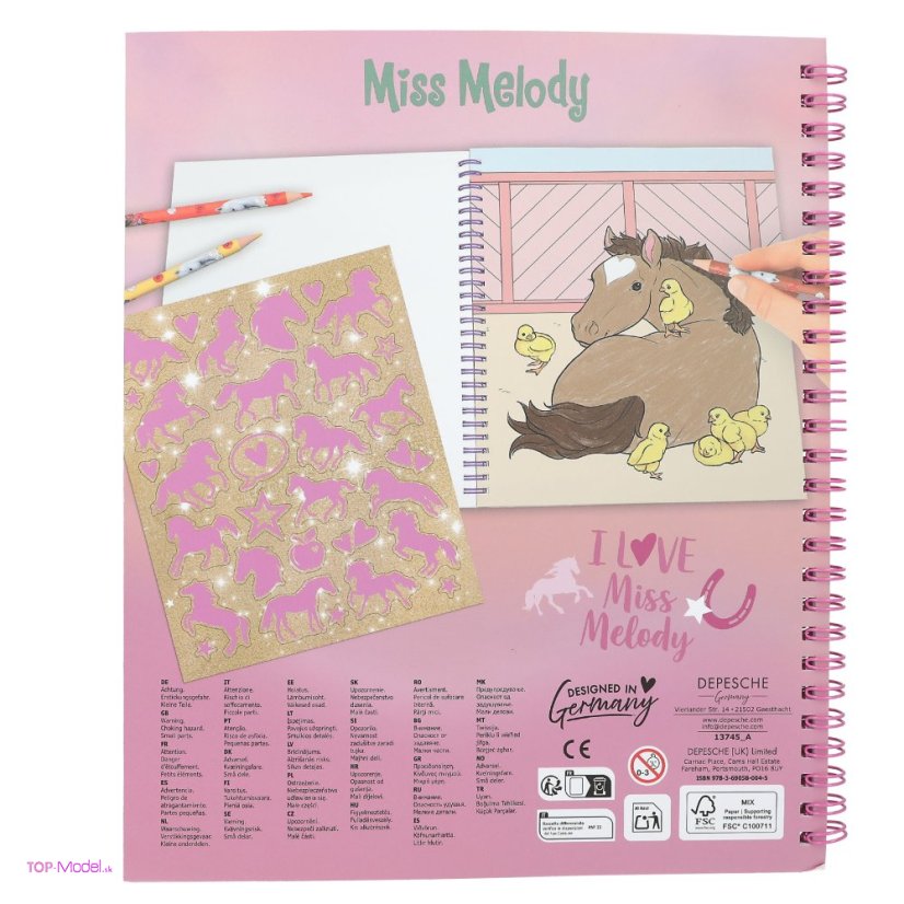 Maľovanky Miss Melody TRUE FRIENDS