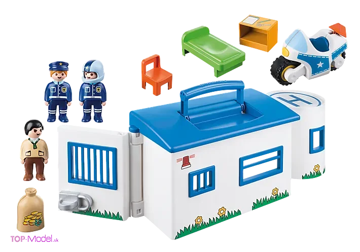 Playmobil 9382 Prenosná policajná stanica