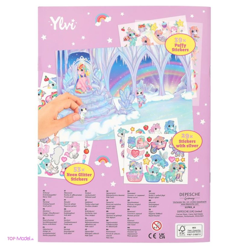 YLVI Unicorn Stickerworld
