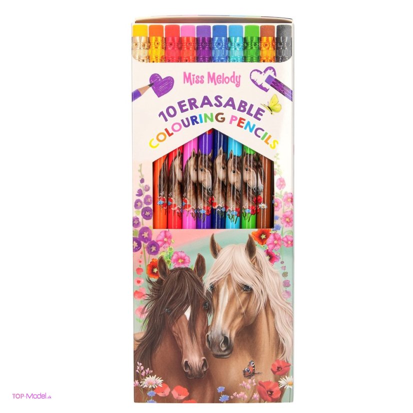Pastelky s gumou Miss Melody