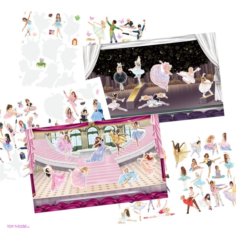 Kreatívny zošit Top Model Stickerworld BALLET