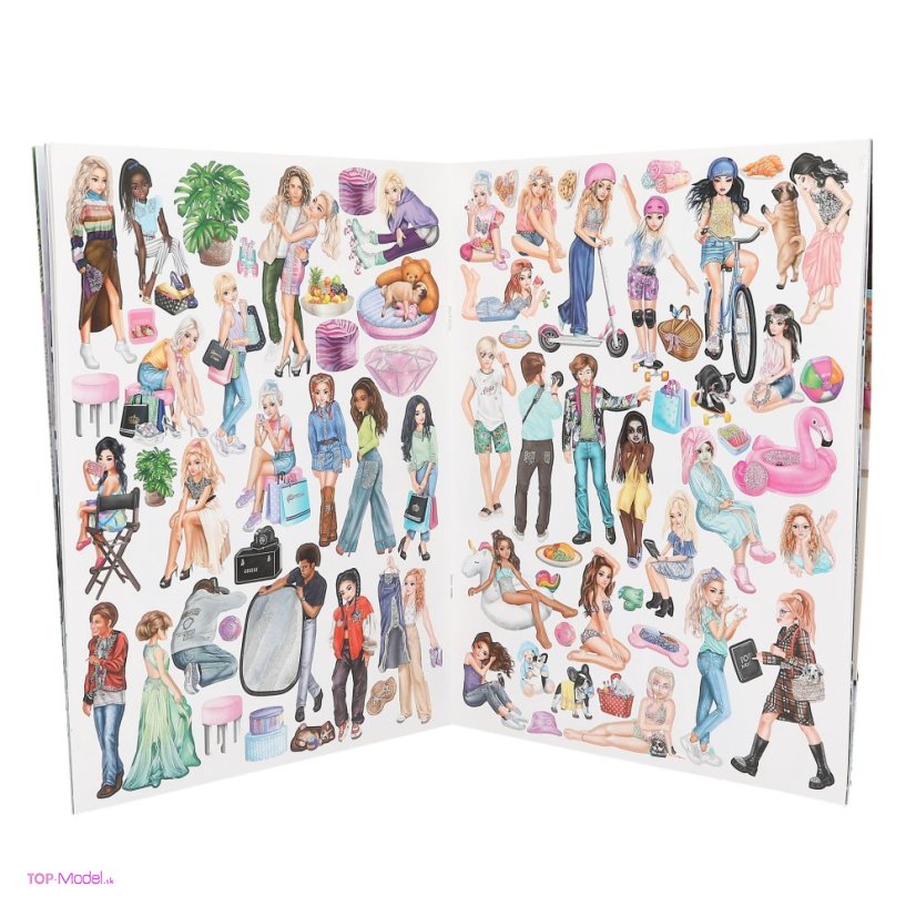 Kreatívny zošit TOPModel Stickerworld