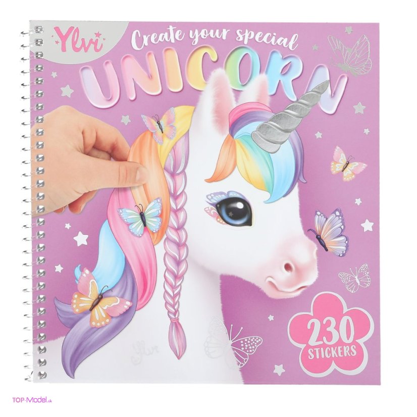 YLVI Kreatívny zošit Dress me up Jednorožec