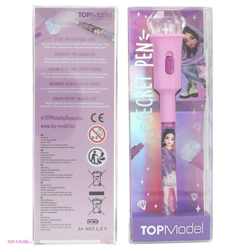 TOPModel Tajné pero s LED svetlom