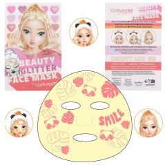 Top Model Beauty FACE Mask glitter žltá