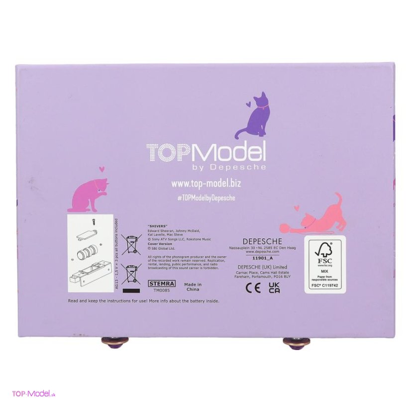 Šperkovnica TOPModel KITTY na číselný kód