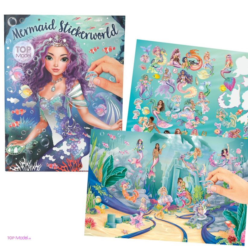 Kreatívny zošit TOPModel Stickerworld MERMAID