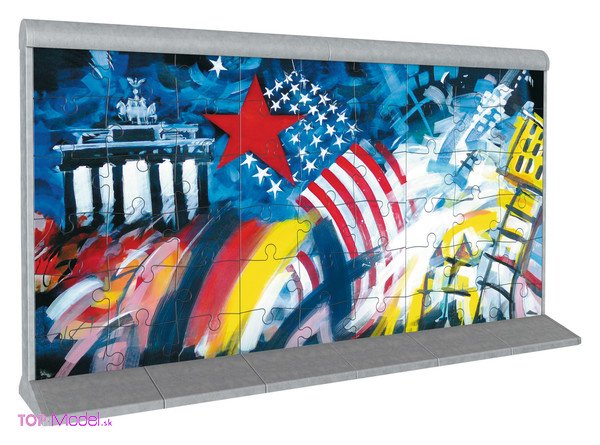 Ravensburger 3D puzzle 108 Berlínsky múr,motív 3