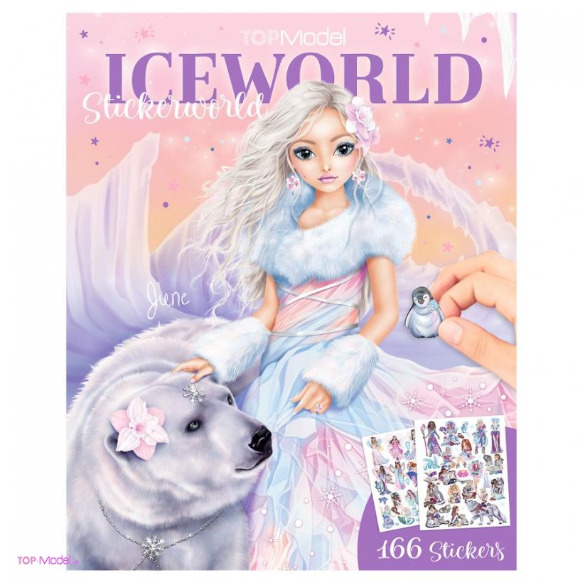 Kreatívny zošit Top Model Stickerworld ICEWORLD