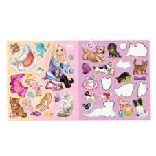 Kreatívny zošit Top Model Stickerworld KITTY&DOGGY