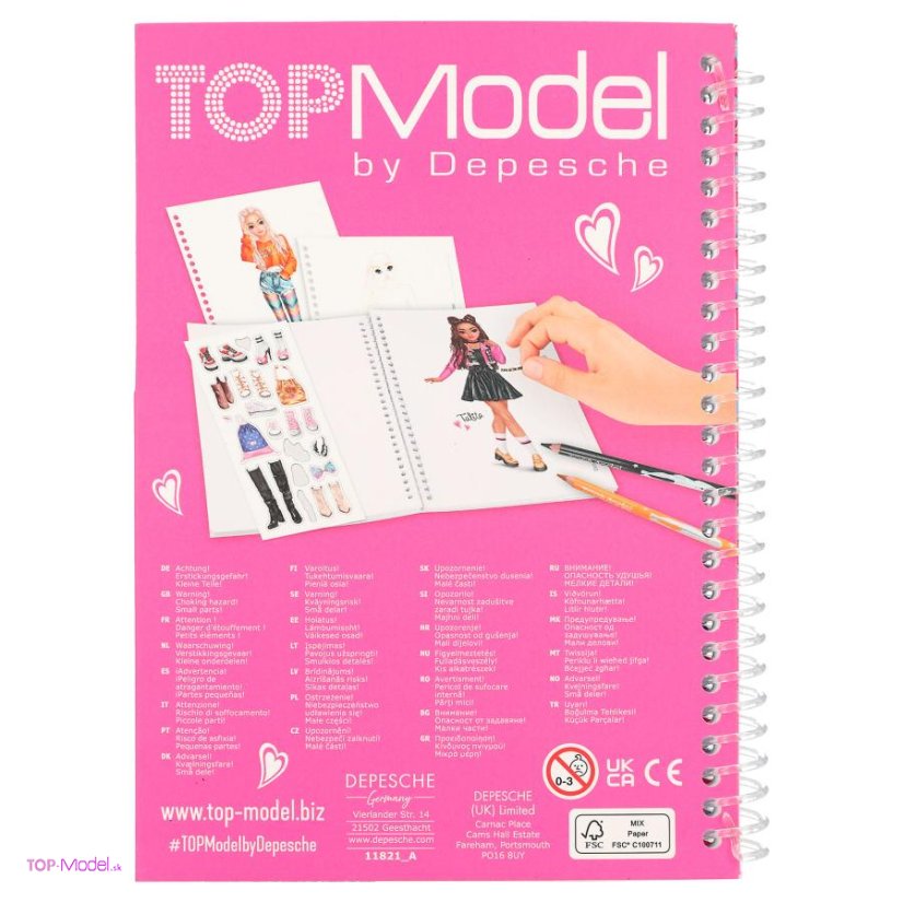 Maľovanky Top Model Pocket