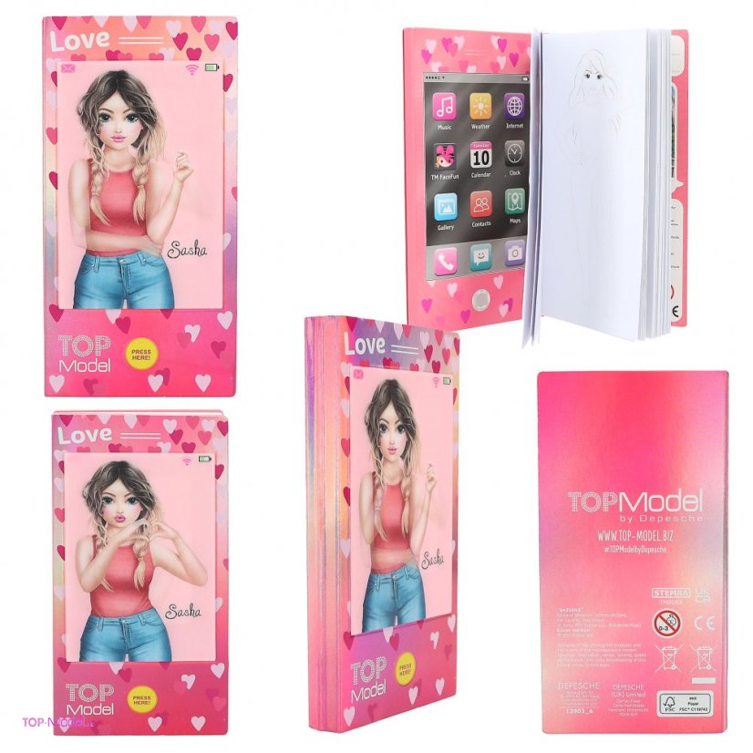 Mini Maľovanky TOPModel s hudbou