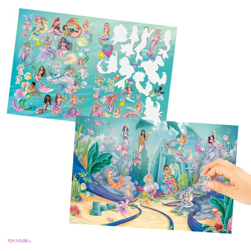 Kreatívny zošit TOPModel Stickerworld MERMAID