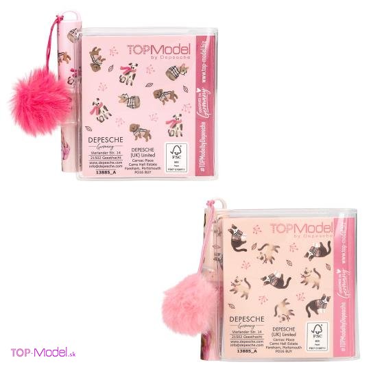 Blok TOPModel s perom doggy FUR EVER FRIENDS