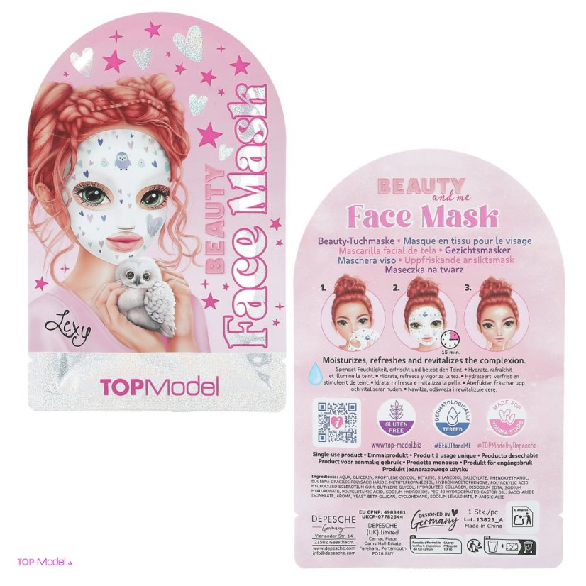TOPModel Beauty FACE Mask sova