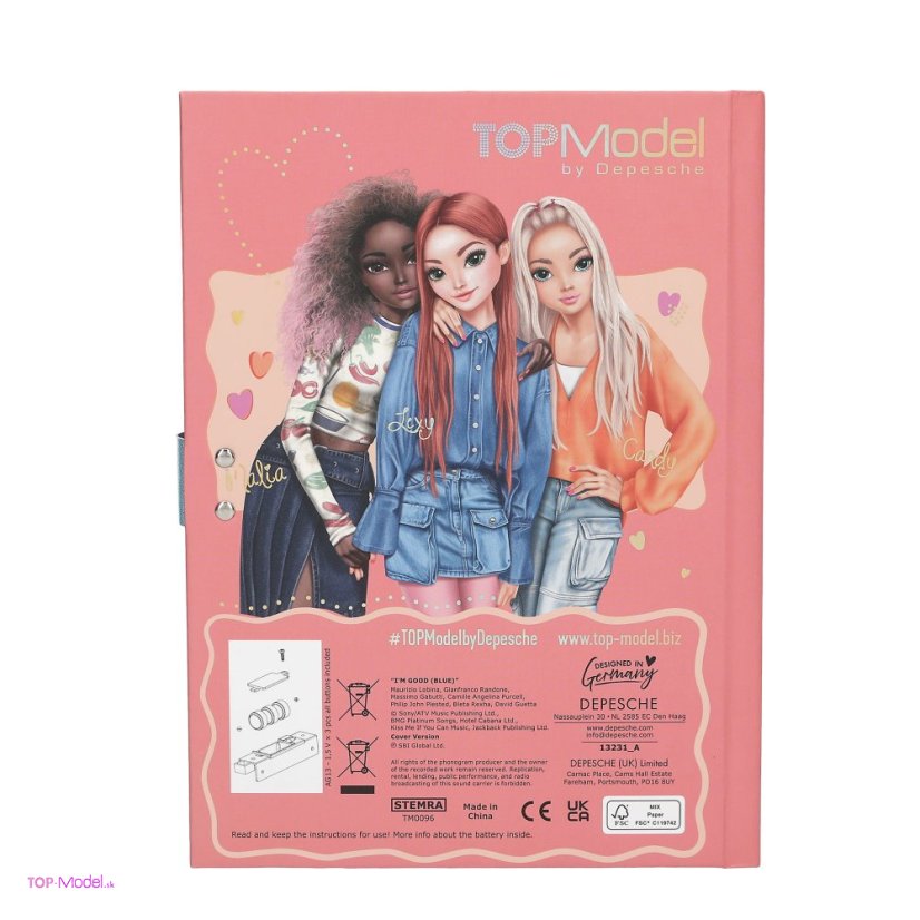 Diár TOPModel na číselný kód JOY