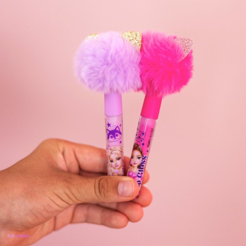 TOPModel Lesk na pery pompom fialový