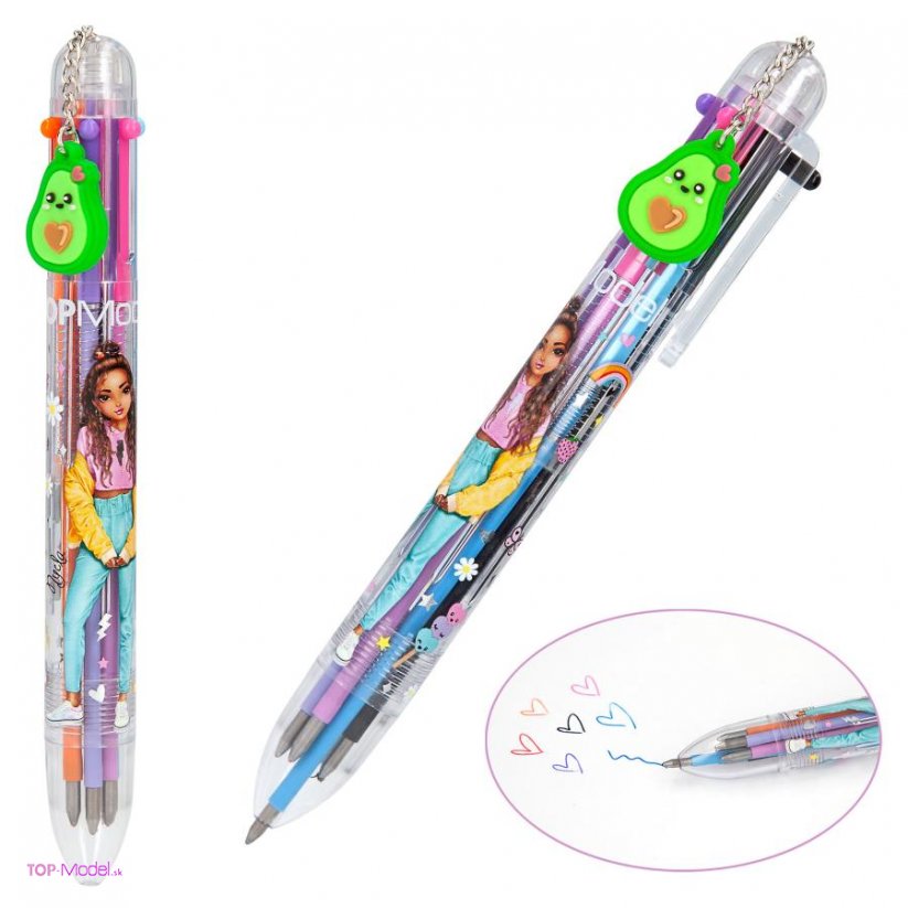 Guľôčkové pero Top Model 6 farieb