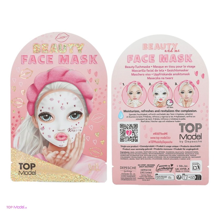 TOPModel Beauty FACE Mask kiss