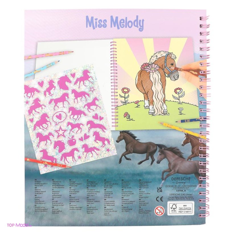 Maľovanka Miss Melody