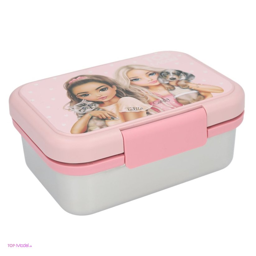 Desiatový box TOPModel nerezový PINK