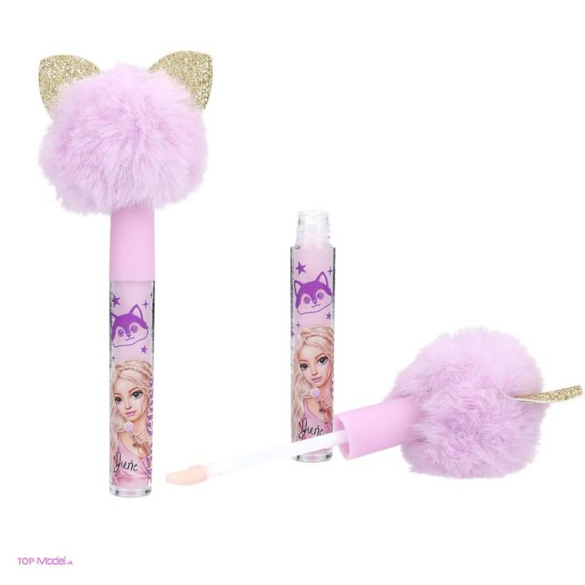 TOPModel Lesk na pery pompom fialový