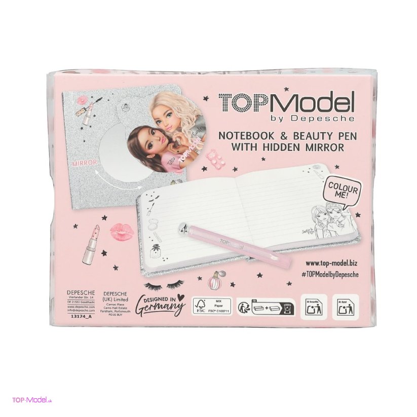 TOPModel Denník s perom a zrkadielkom MY BFF