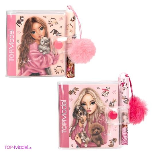 Blok TOPModel s perom kitty FUR EVER FRIENDS