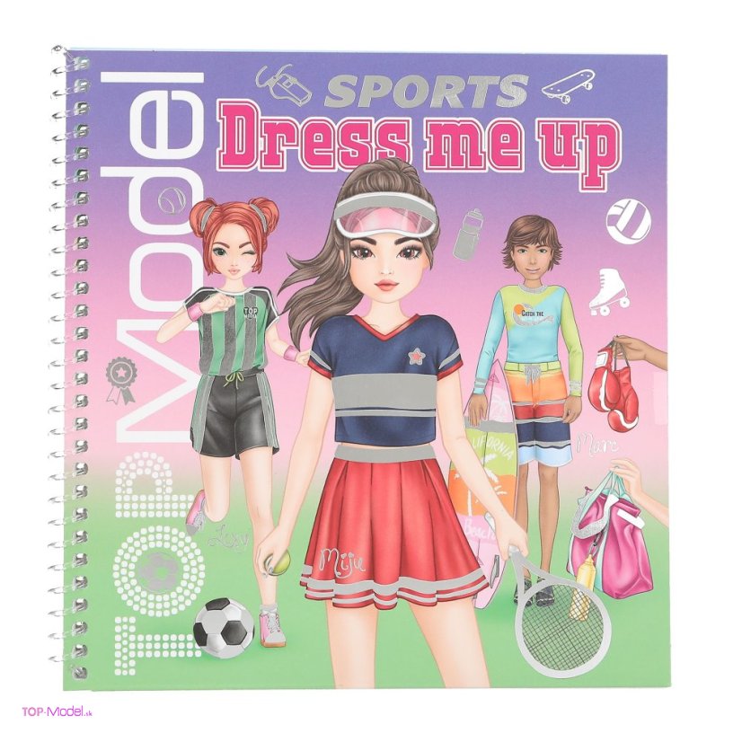 Kreatívny zošit Top Model Dress me up SPORTS
