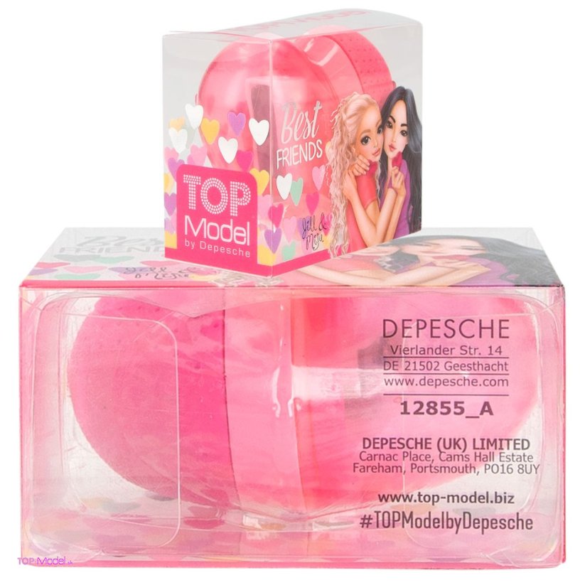 Strúhadlo a guma 2v1 Top Model  ružové