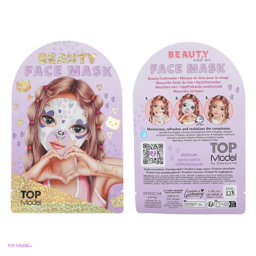 TOPModel Beauty FACE Mask heart