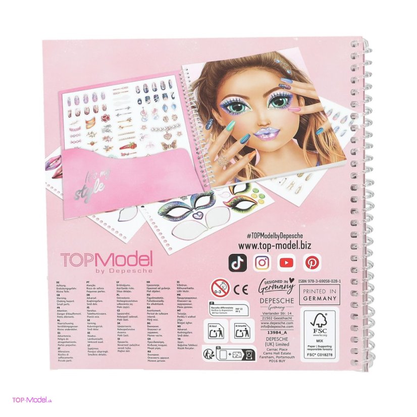 Kreatívny zošit Top Model Dress me up FACE