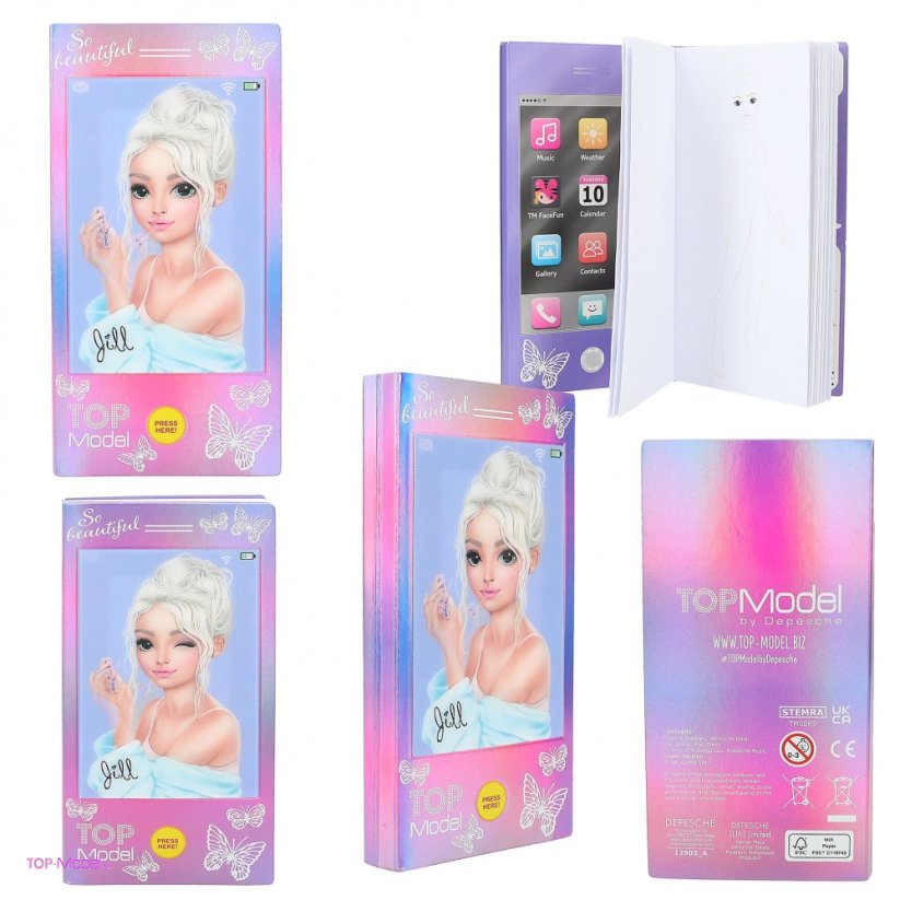 Mini Maľovanky TOPModel s hudbou