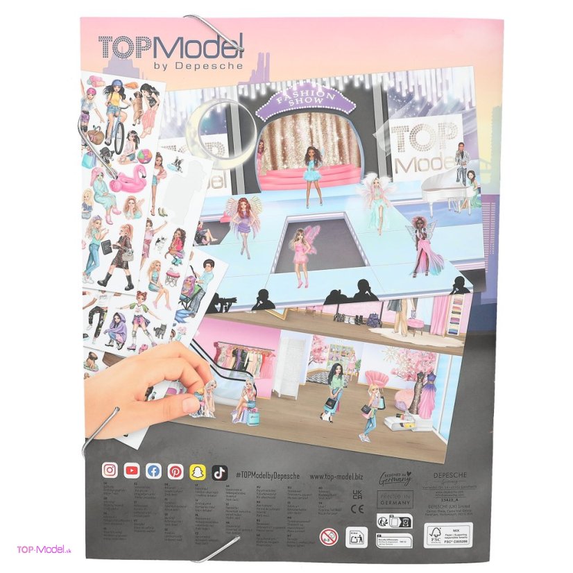 Kreatívny zošit TOPModel Stickerworld