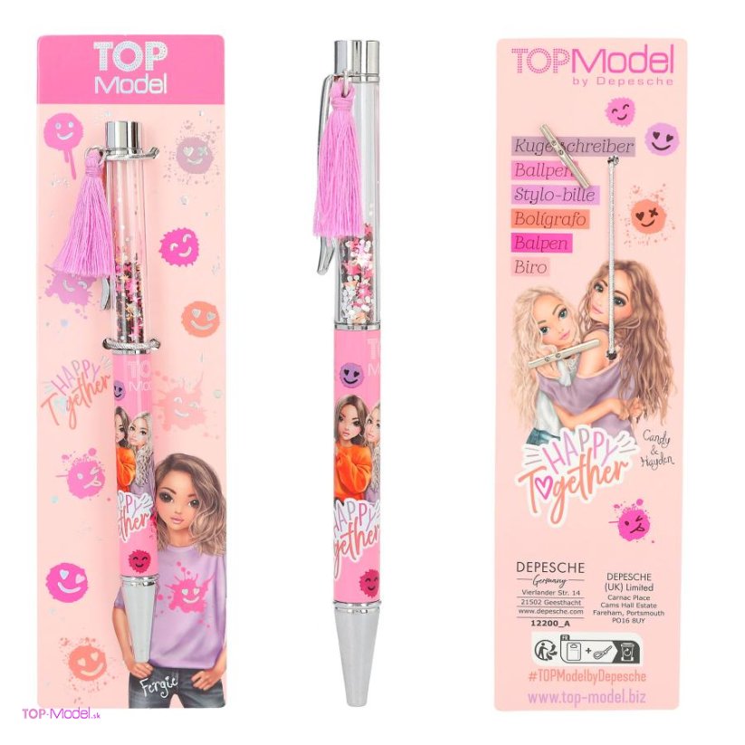 Pero Top Model HAPPY TOGETHER fialový strapec
