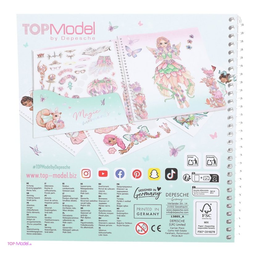 Kreatívny zošit Top Model Dress me up Fantasy