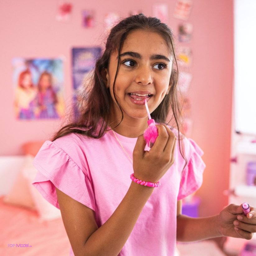 TOPModel Lesk na pery pompom fialový