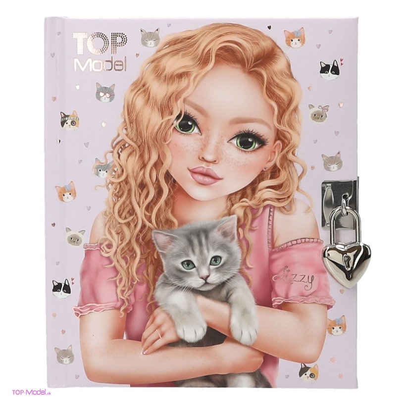 Denník so zámkom TOPModel KITTY