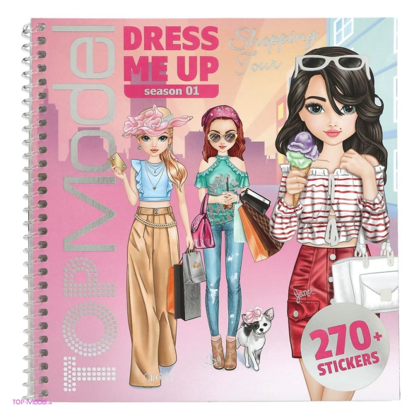 Kreatívny zošit Top Model Dress me up SHOPPING TOUR